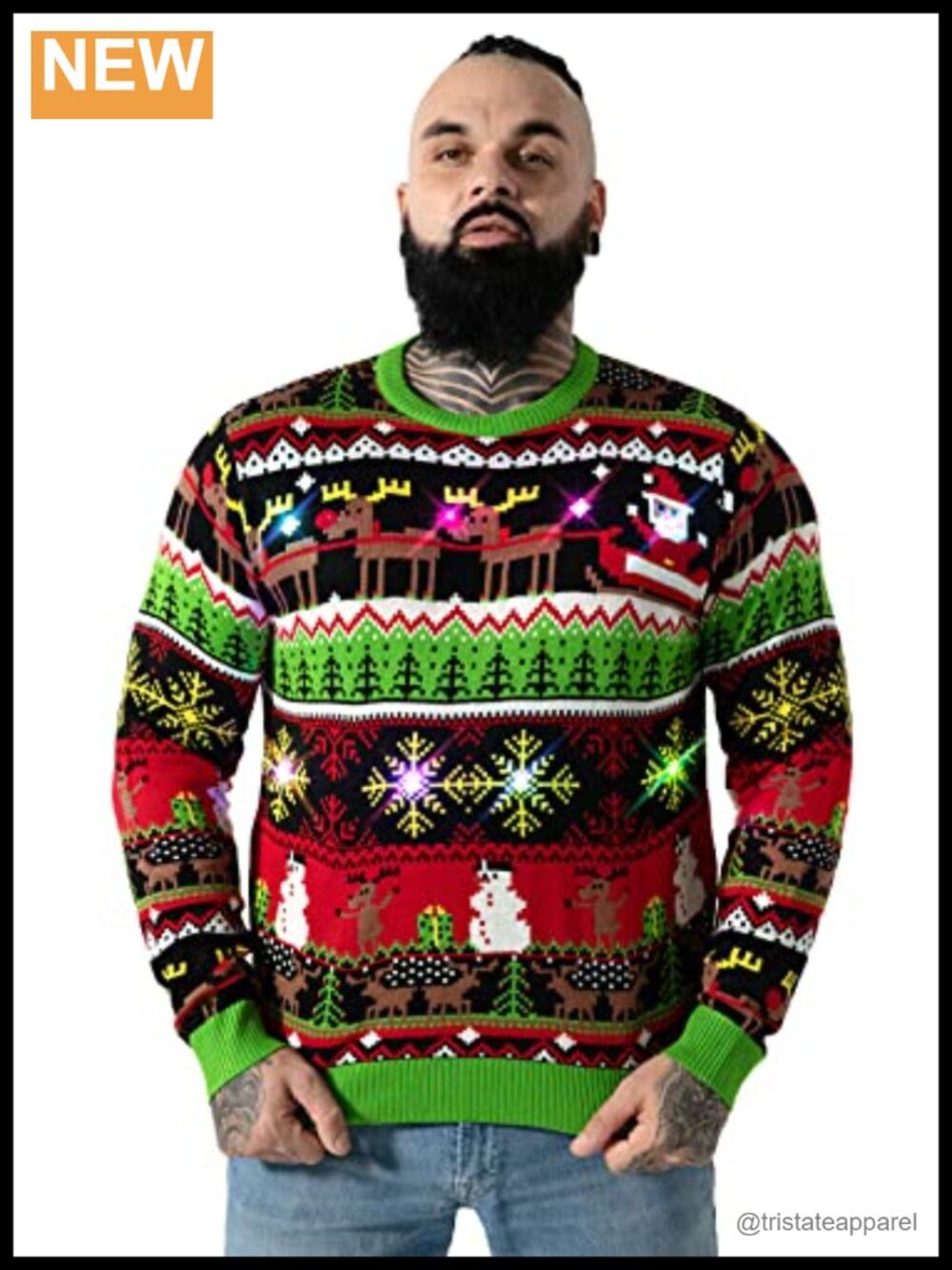 Unisex Ugly Christmas Novelty Sweater Pullover Cardigan Festive Party
